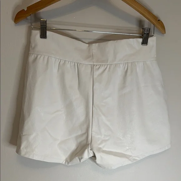 BUY ONE GET ONE Commando White and Black Faux Leather Shorts - Picture 2 of 6